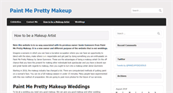 Desktop Screenshot of paintmeprettymakeup.com